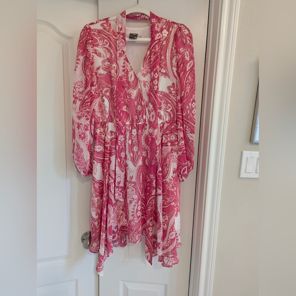 Taylor faux wrap Paisley dress, size 12